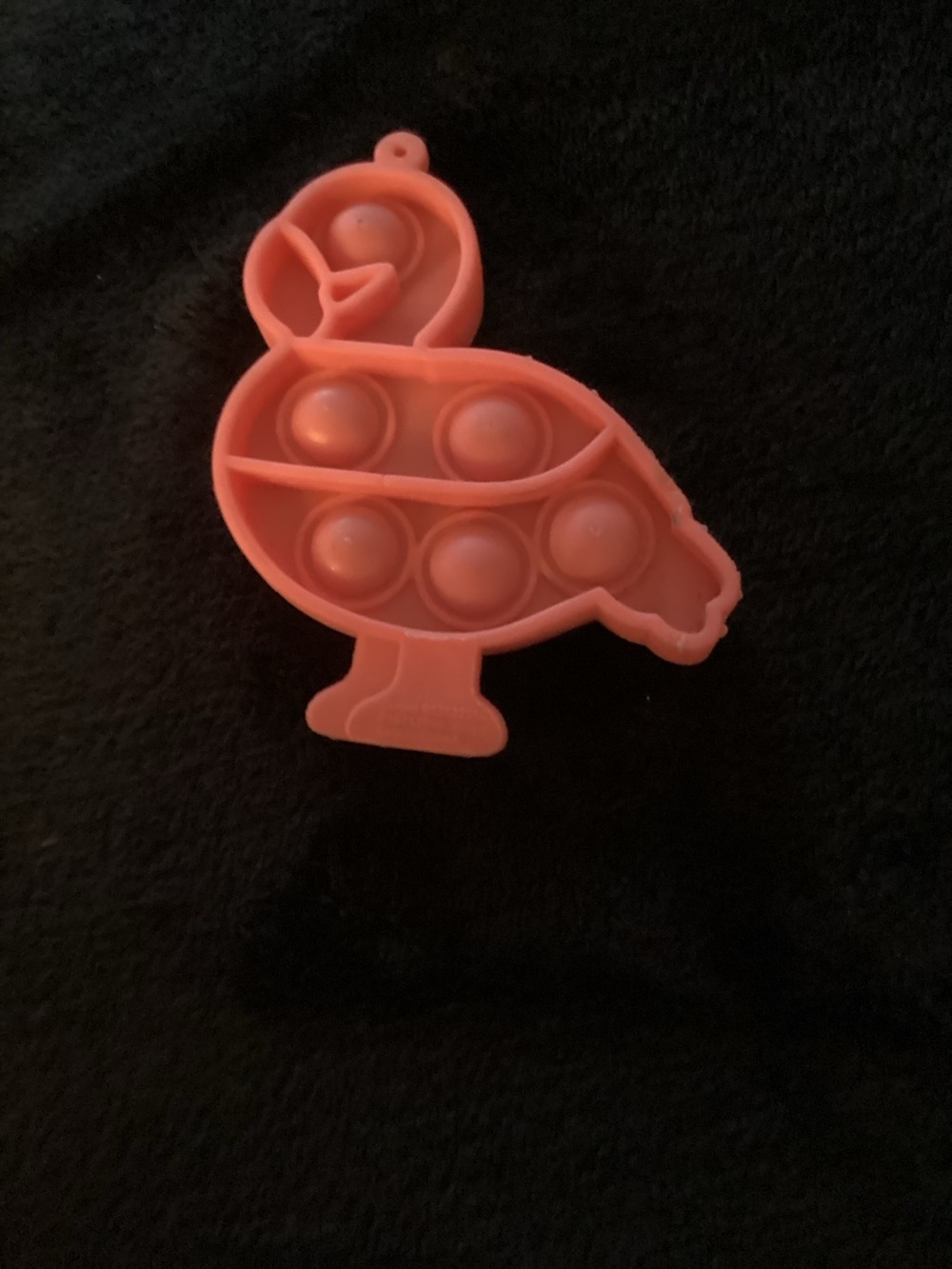 Silicone Bird Pop Toy in Coral Pink - Pet Bird Category